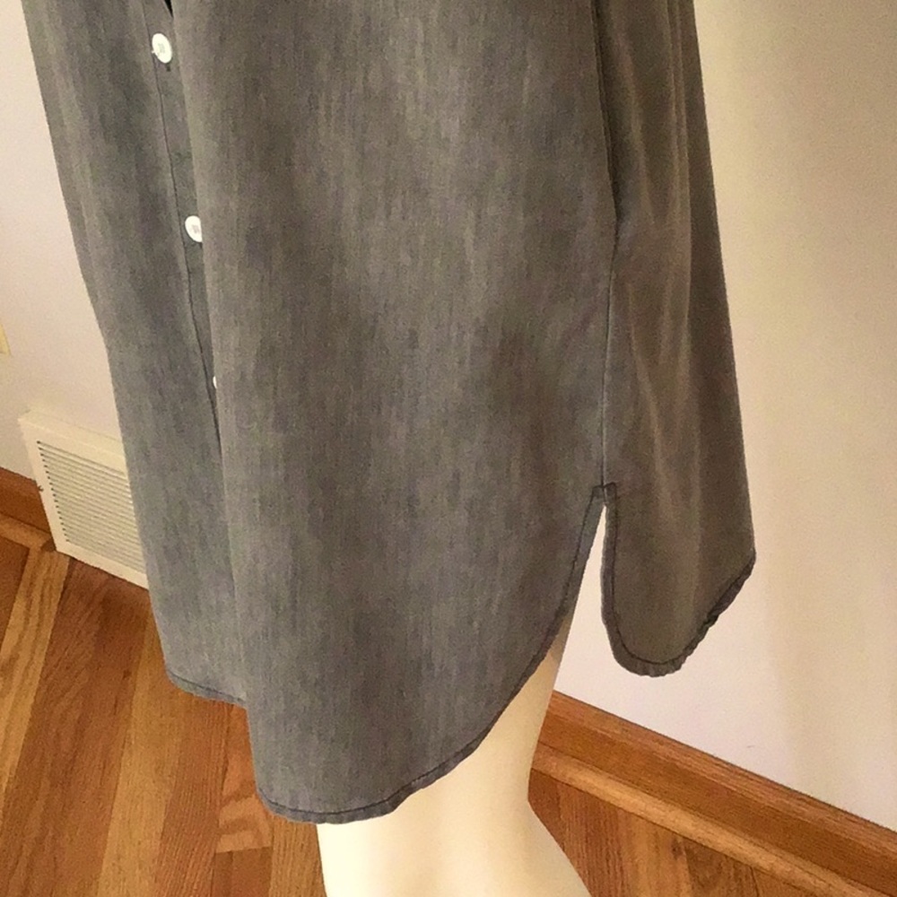 Taupe Cotton Short-sleeved Tunic/Dress - Picture 12 of 15